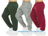 L Sz L, 3 PCS, DARESAY Men's Tech Fleece Joggers D