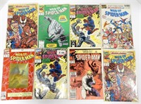 (8) MARVEL SPIDER-MAN COMIC BOOKS