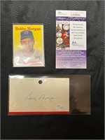 1958 BOBBY MORGAN Chicago Cubs Autograph   w/ COA