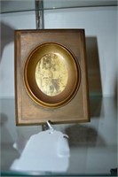 Small Vintage Photograph in Heavy Brass Frame