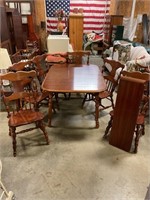 Up country cherry kitchen table and 6 chairs