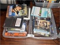 2 bins of various DVDs
