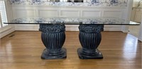 Fantastic Custom Decorator Glass Top Pedestal