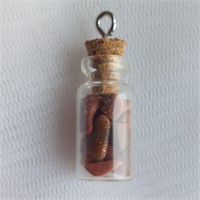 Miniature Bottle of Goldstone Gemstone