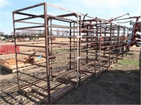 (6) Shopmade Steel Pallets w/ Cages