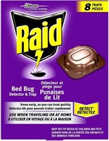 (2) Raid Bed Bug Detector & Trap - 8 Count