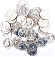 Coin 1956-D Washington Quarters BU 40 Coins