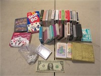 Large Lot of Assorted Playing Cards & Card