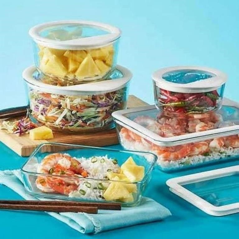 New Pyrex 10-Piece Ultimate Glass Food Storage Set