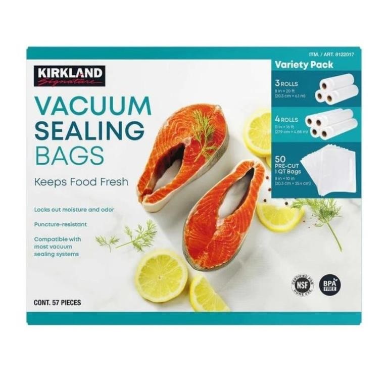 New Kirkland Signature Vacuum Sealing Bags