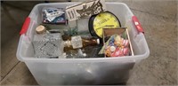 Box Lot Of Assorted Vintage Bottles, Jars & More