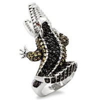 Iconic .22ct Gemstone Crocodile Ring