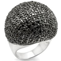 Bold .25ct Onyx Dome Cocktail Ring