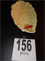 CERAMIC LETTUCE LEAF PLATE BY CARLTON WARE MADE