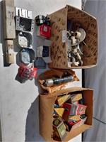 Vintage Radio Tubes and Electrician Lot