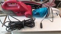 (2) Small Electric Vaccum Cleaners