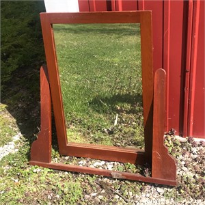 Wood Swivel Mirror 28" x 19"