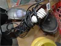 2 Old Electric Work Lights
