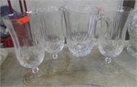 CRYSTAL CUPS & PITCHER