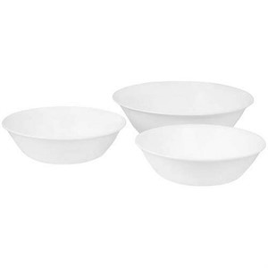 N6705 White 2-Quart Serving Bowl Set of 3