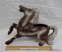 Vintage USA Pottery Prancing Horse Planter