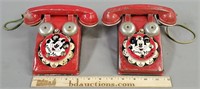 2 Vintage Mickey Mouse Toy Phones