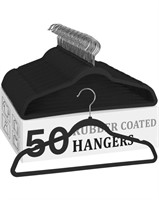 Plastic Hangers 50 Pack Clothes Hangers Rubber