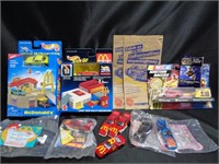9 pcs of McDonalds Hot Wheel Toys