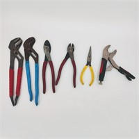 Lot of Adjustable Wrench and Pliers