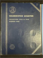 Washington quarter collection book 1932 to 1945