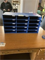 File organizer.
Card board