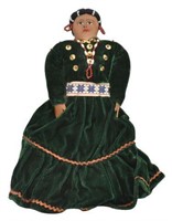 NATIVE AMERICAN DOLL, SIGNED MARLY CHICHARELLO