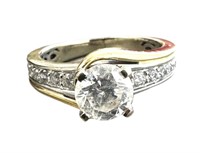 1.30 Ct Diamond Engagement Ring 14 Kt