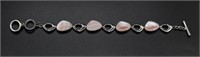 Contemporary Pink Pearl Inlay Bracelet