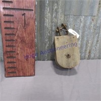 Wooden pulley