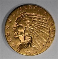 1916-S $5.00 GOLD INDIAN HEAD  CH BU+