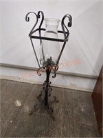 Vintage wrought iron Lantern Style Candle Holder
