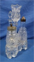 Vintage 4 pc Pressed Glass Set