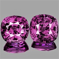 Natural Premium Red Violet Sapphire Pair  {VVS}