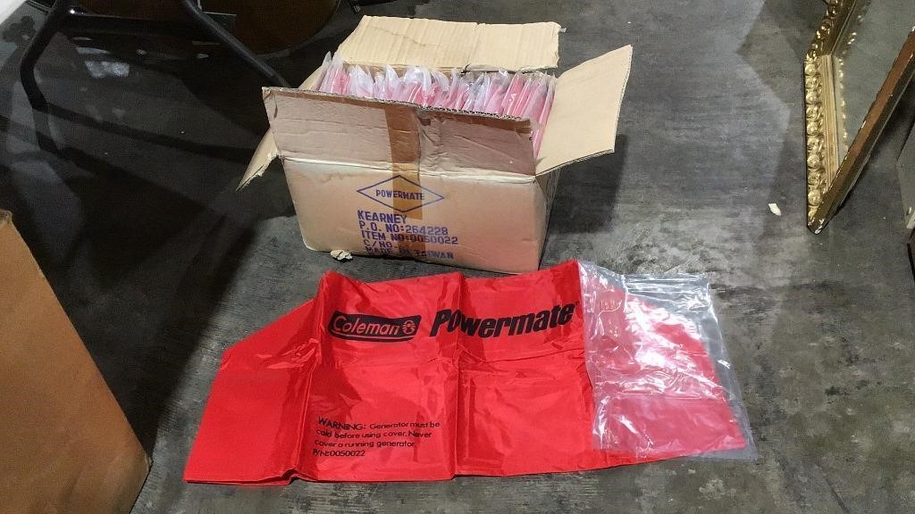 Box of Coleman generator covers