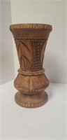Very old wooden vase