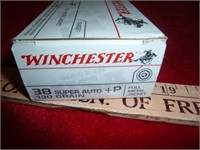 Winchester 38 Super +P 130gr FMJ Ammunition 50rds
