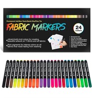 ($26) JR.WHITE Fabric Markers Permanent for T Sh