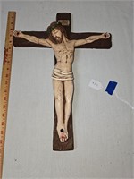 19 inch plaster or chalk crucifix
