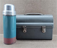 1960s Metal Lunch Pail w/ Thermos
