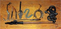 grouping - very primitive stirrup; barbed wire