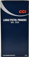 1000 CCI Large Pistol Primers #300