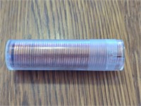 Roll of uncirculated 1968-S Lincoln Cent coins