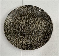 Glass Leopard Print Plate