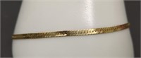 14k gold bracelet - 8.25" long